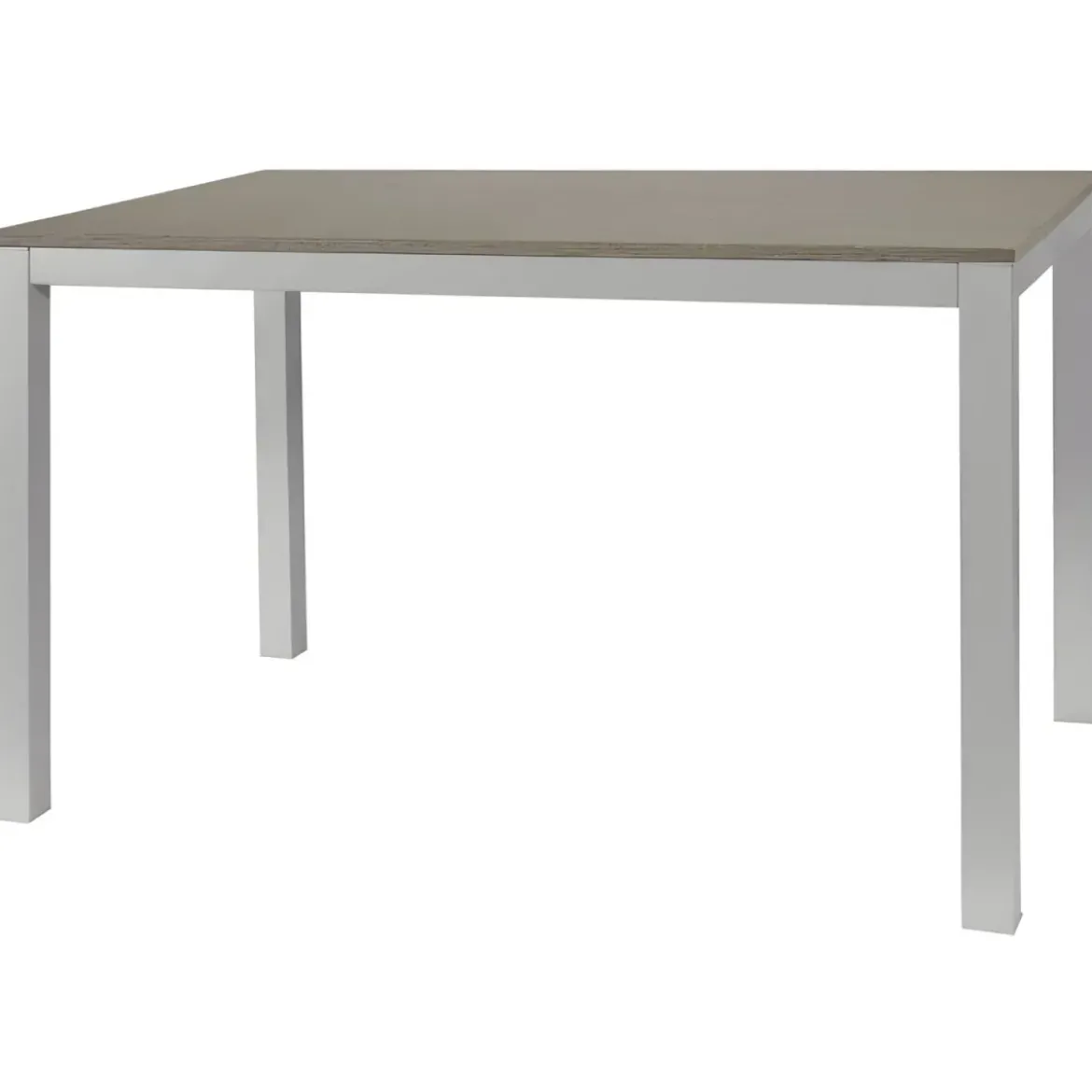 Tavolo Allungabile Pranzo Rettangolare 120x80 Alluminio Larice Grigio