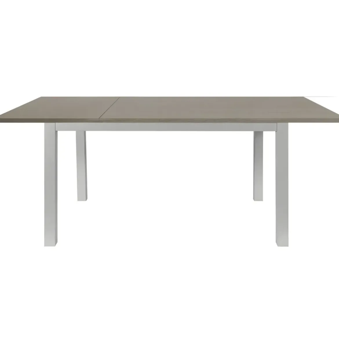 Tavolo Allungabile Pranzo Rettangolare 120x80 Alluminio Larice Grigio