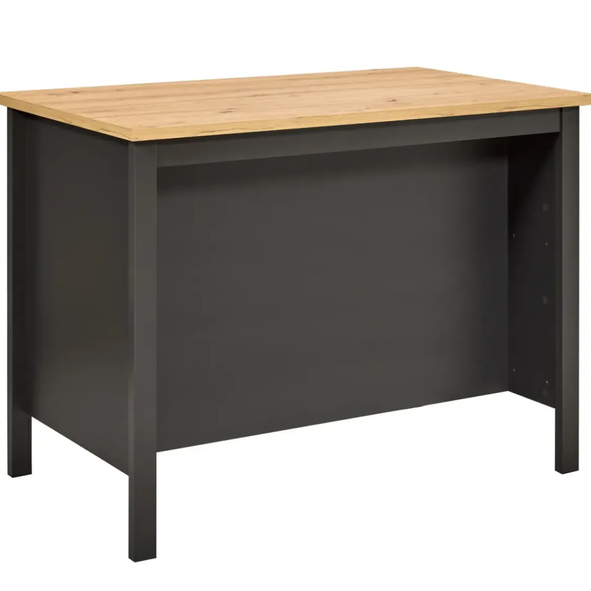 Tavolo Bar da Cucina Antracite Rovere Isola 1 Anta Cassetti Soft-Close