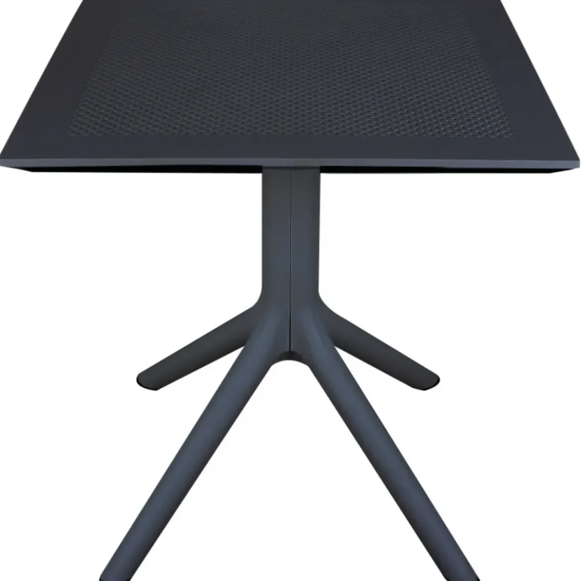 Tavolo da Giardino Quadrato 80x80x75 cm Antracite in Polipropilene