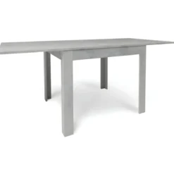 Tavolo da Pranzo Allungabile 90x90 cm Finitura Cemento