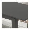 Tavolo da Pranzo Antracite 120x80 Allungabile Rettangolare