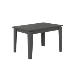 Tavolo da Pranzo Antracite 120x80 Allungabile Rettangolare