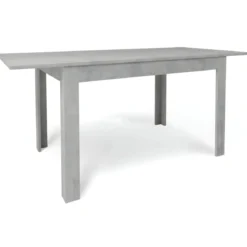 Tavolo da Pranzo Estensibile 120x80 cm Finitura Cemento