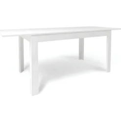 Tavolo Estensibile da Pranzo 140x80 cm Bianco Moderno