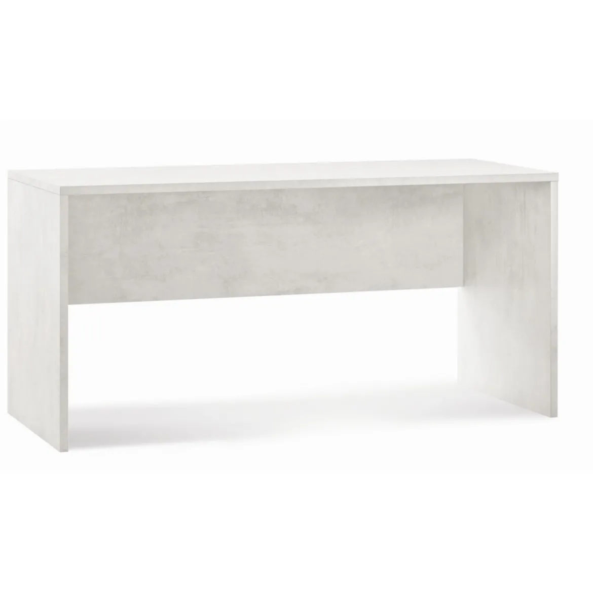 Tavolo Kit Scrivania 160 cm Bianco Moderna da Ufficio Cameretta Porta Pc