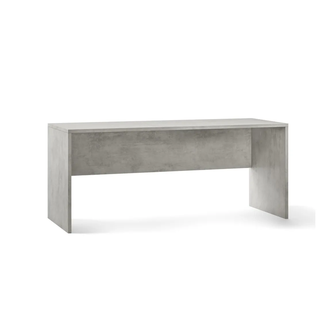 Tavolo Kit Scrivania 180 cm Grigio Grande Moderna da Ufficio Cameretta Porta Pc