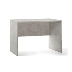 Tavolo Kit Scrivania 120 cm Grigio Cemento Salvaspazio Moderna Ufficio Cameretta