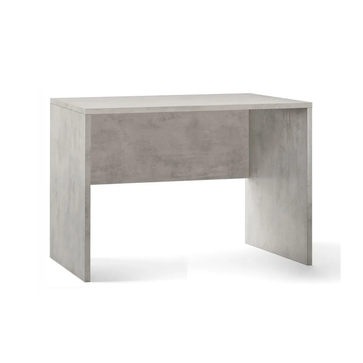 Tavolo Kit Scrivania 120 cm Grigio Cemento Salvaspazio Moderna Ufficio Cameretta