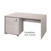Tavolo Kit Scrivania 120 cm Olmo Piccola Moderna da Ufficio Cameretta Porta Pc