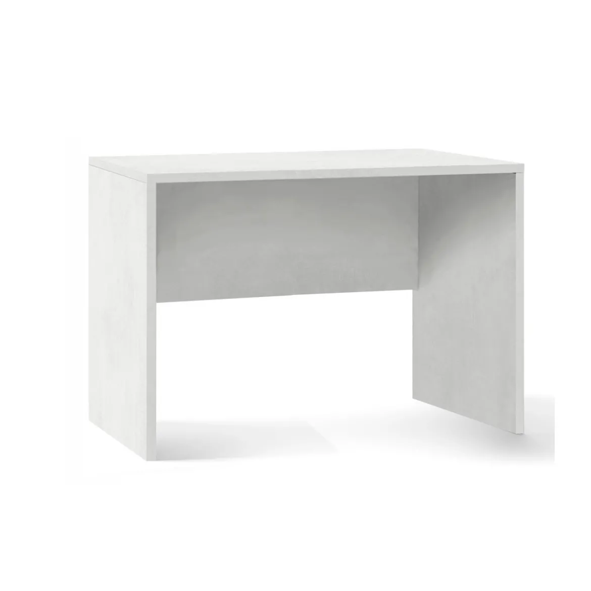 Tavolo Kit Scrivania 120 cm Ossido Bianco Piccola Moderna Ufficio Cameretta Pc