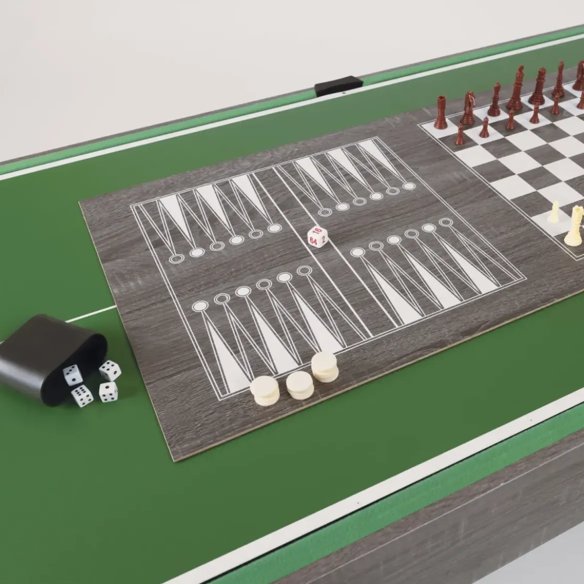 Tavolo Multigioco 9 in 1 Calcio Balilla Biliardo Ping Pong Accessori
