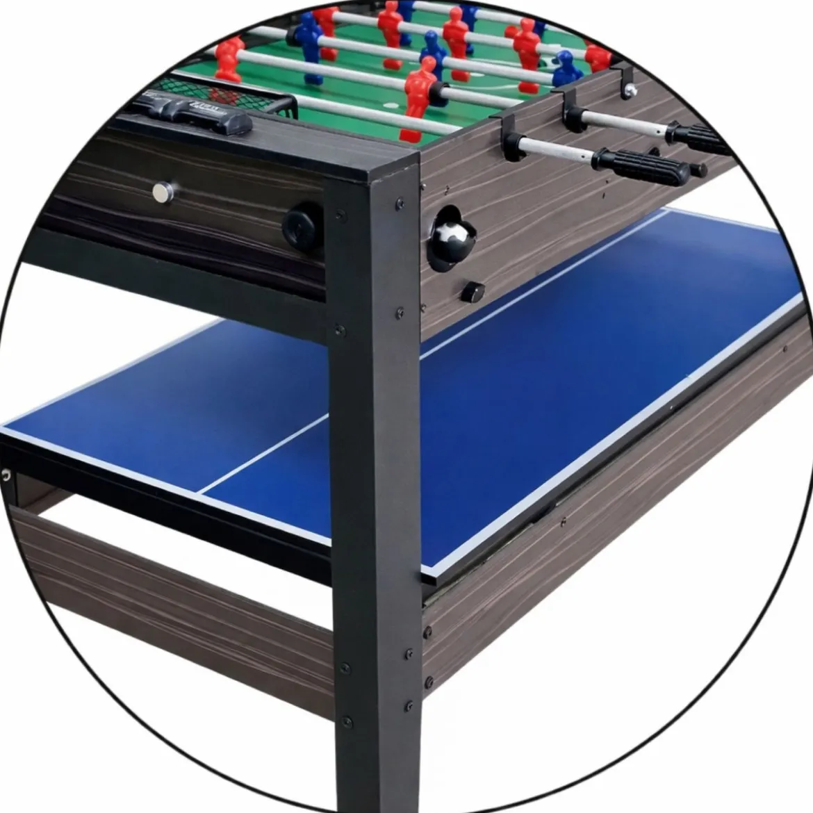 Tavolo Multigioco 4 in 1 Calcio Hockey Ping Pong Biliardo