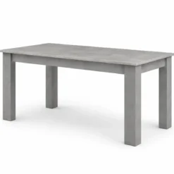Tavolo Rettangolare Allungabile da Pranzo 160-210 in Melaminico Grigio