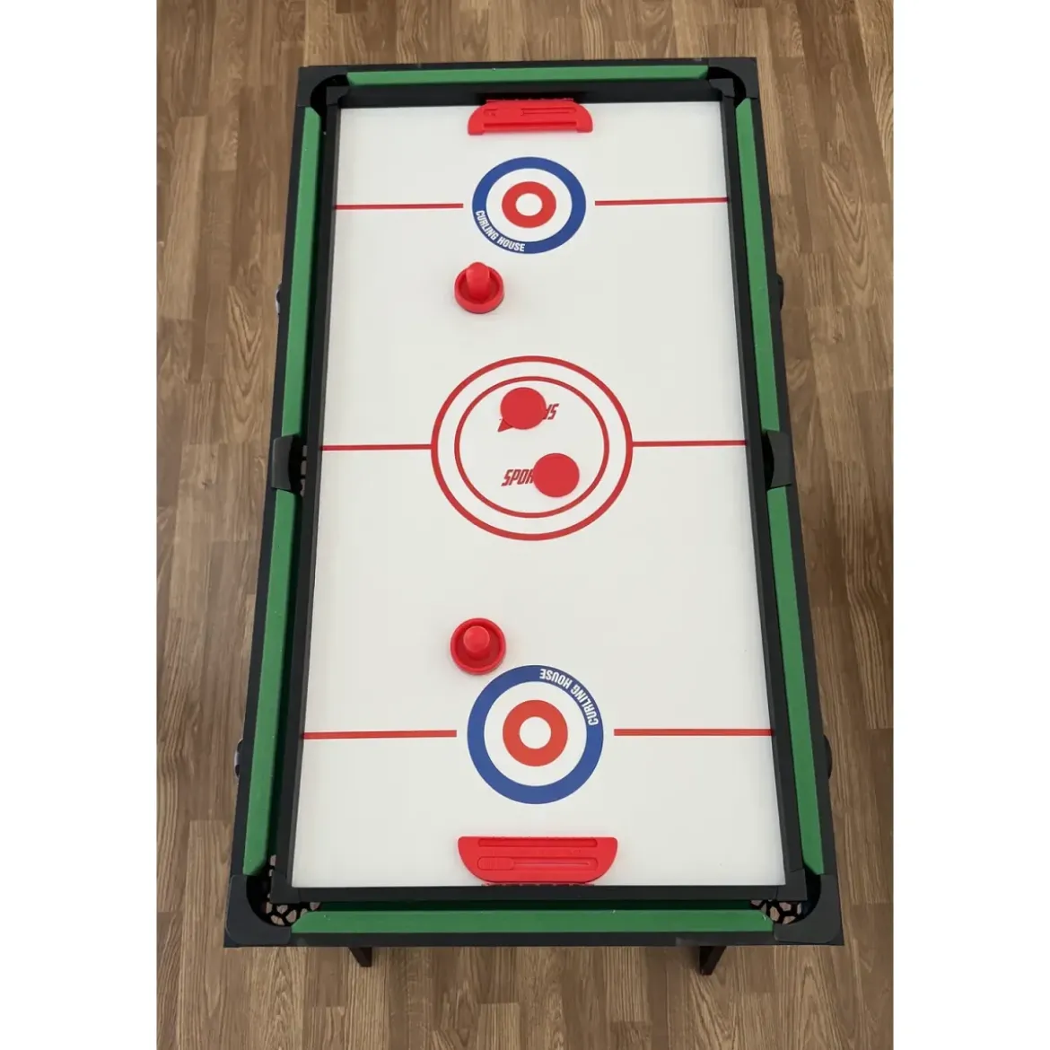 Tavolo Richiudibile 5in1 Biliardino Ping Pong Hockey Curling Biliardo Con Palline