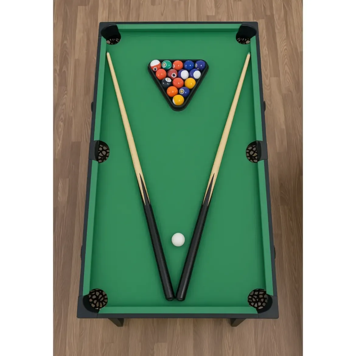 Tavolo Richiudibile 5in1 Biliardino Ping Pong Hockey Curling Biliardo Con Palline