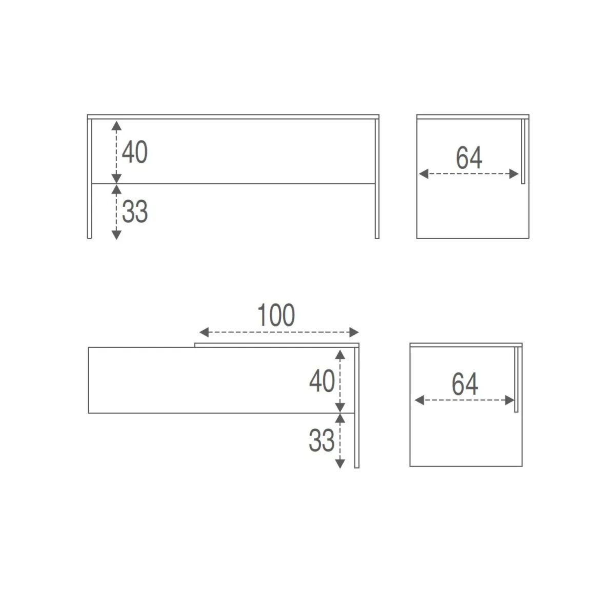 Tavolo Scrivania Angolare 180x170 Grigio Grande Moderna Angolo Ufficio Porta Pc