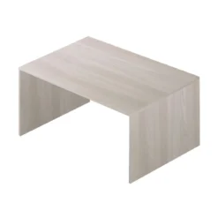 Tavolo Scrivania 120 cm Olmo con Cassettiera 3 Cassetti Chiave Ruote da Ufficio
