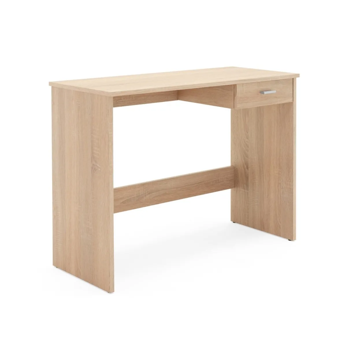 Tavolo Scrivania 90 cm Rovere con Cassetto Porta Pc Cameretta Scrittorio Ufficio