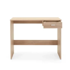 Tavolo Scrivania 90 cm Rovere con Cassetto Porta Pc Cameretta Scrittorio Ufficio