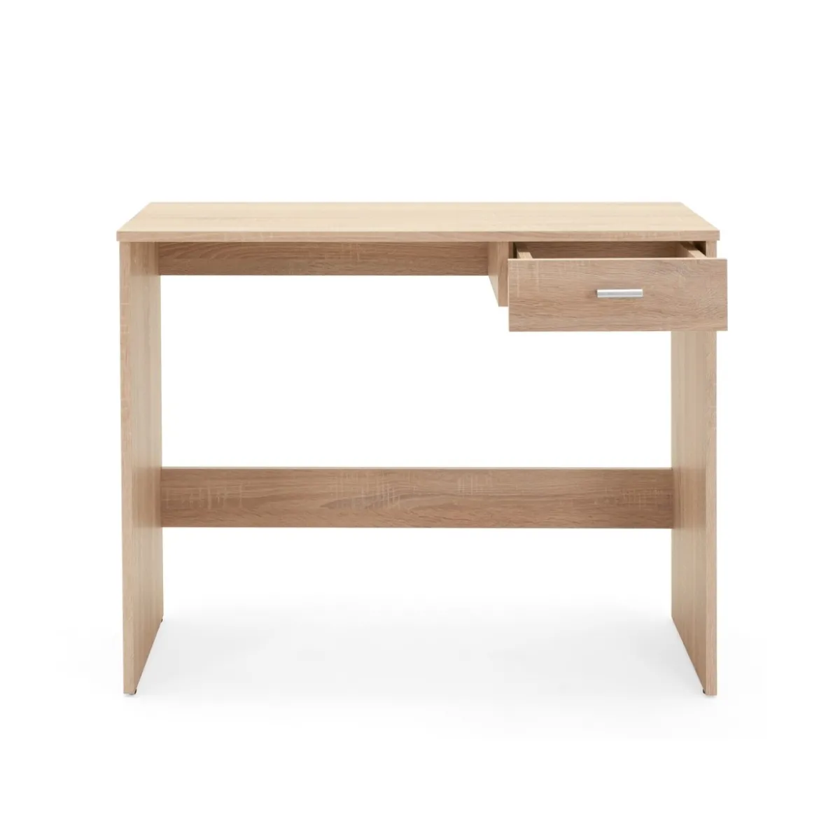 Tavolo Scrivania 90 cm Rovere con Cassetto Porta Pc Cameretta Scrittorio Ufficio