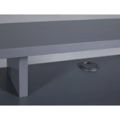 Tavolo Scrivania da Gaming Grande Grigia Porta Pc Ufficio per Gamer