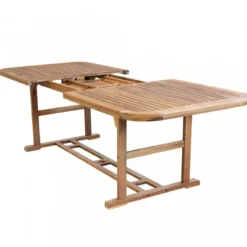 Tavolo 180x100 Allungabile in Legno da Giardino Rettangolare per Esterno