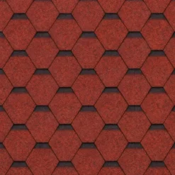 Tegole Bituminose Rosso 9 m2 per Copertura Tetto Garage da Esterno