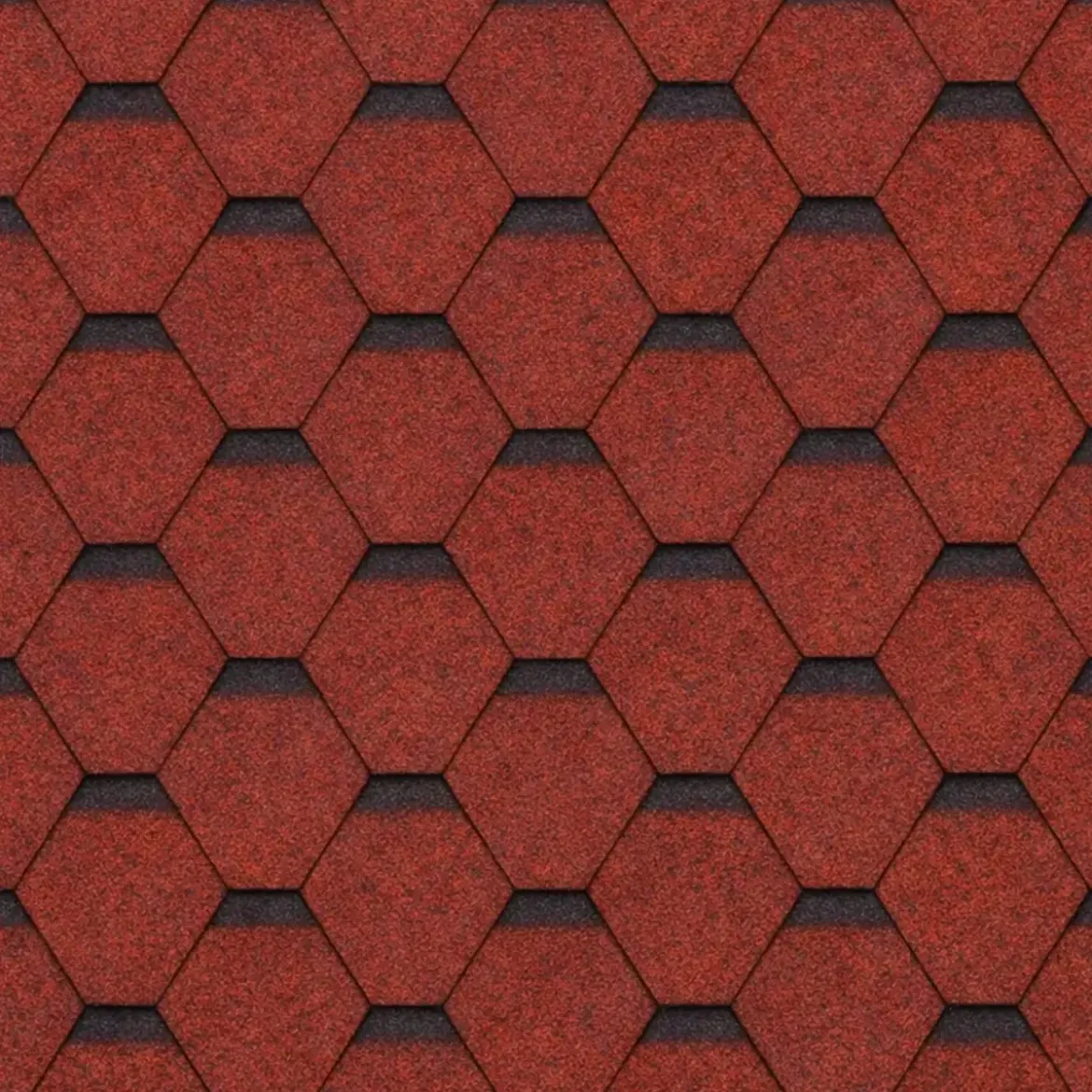 Tegole Bituminose Rosso 9 m2 per Copertura Tetto Garage da Esterno