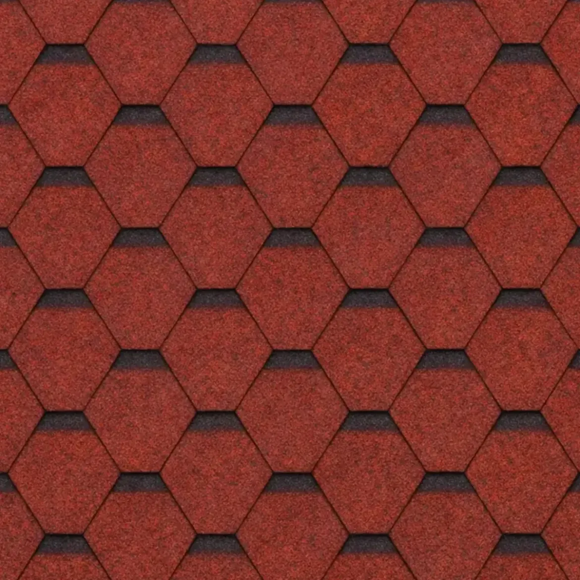 Tegole Bituminose Rosso 6 m2 per Copertura Tetto Casetta da Giardino