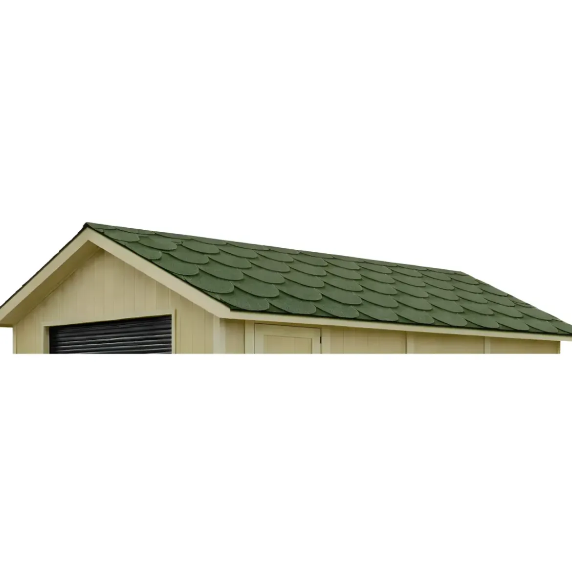 Tegole Bituminose Verde Beaver 9 m2 Copertura Tetto Garage da Esterno