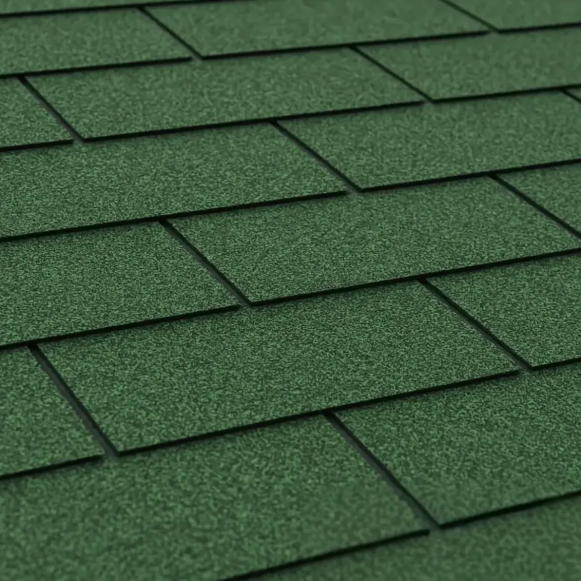Tegole Bituminose Verde Rettangolari 9 m2 Copertura Garage da Esterno