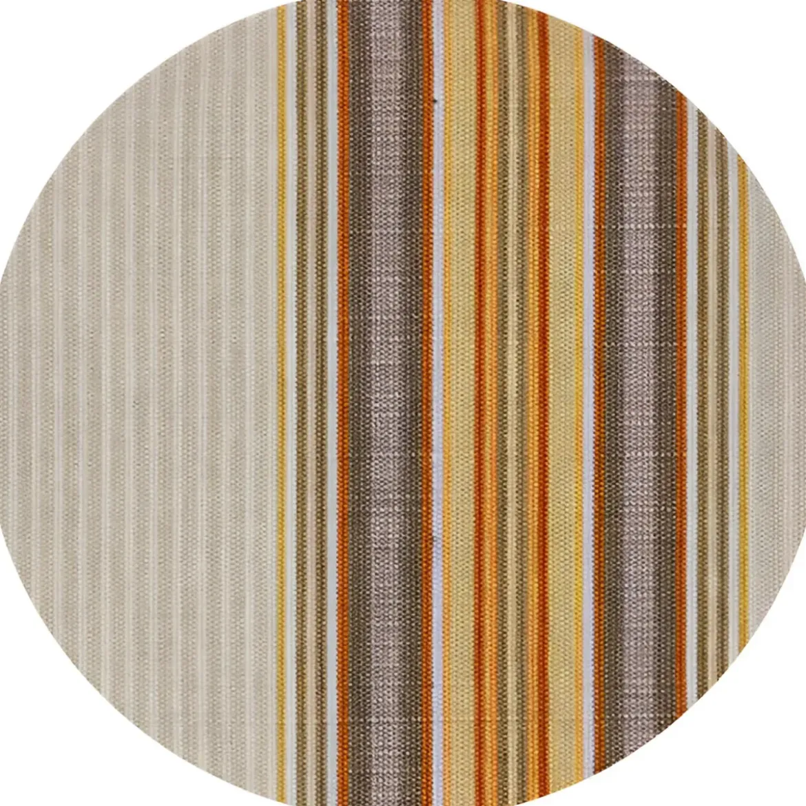 Telo Antisguardo Balcone 75x500 cm Rigato Beige Occhielli Alluminio