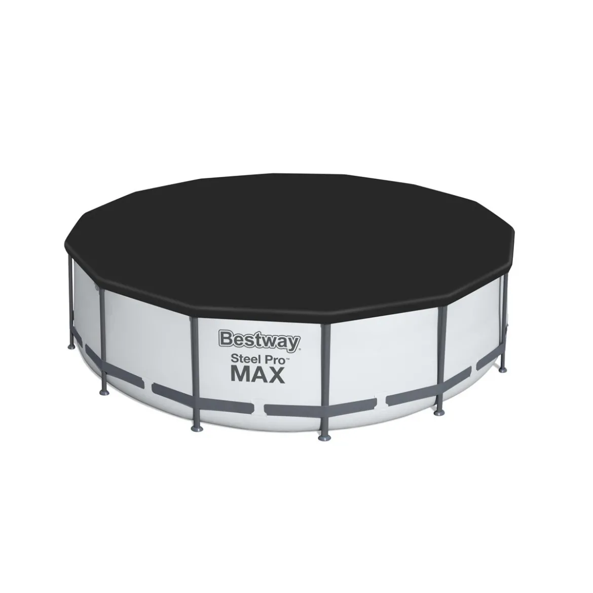 Telo con Elastico per Piscina Esterna Rotonda Diametro 427 cm Copertura Estiva