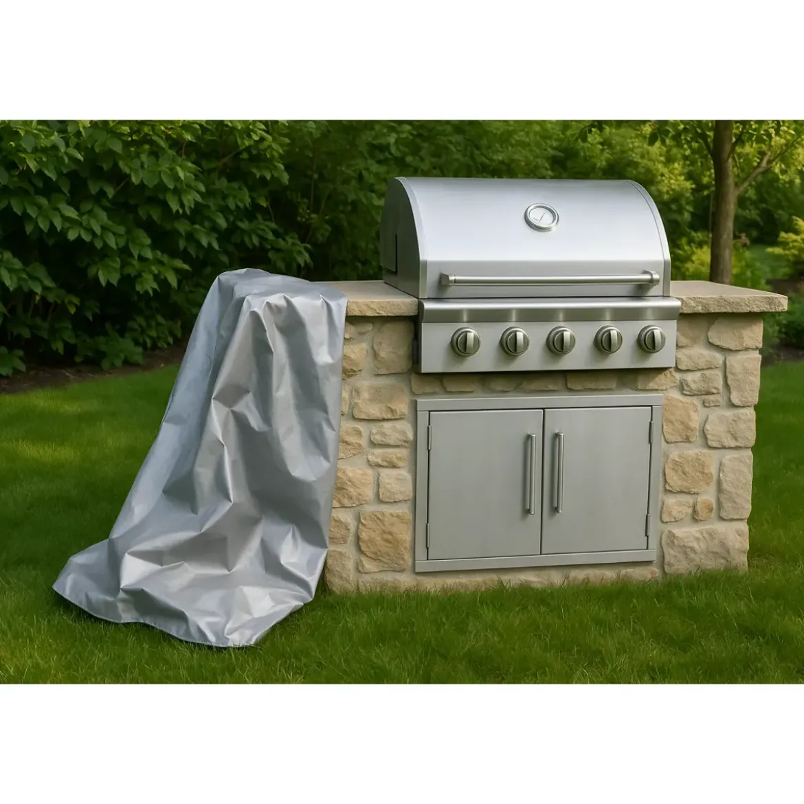 Telo Copri Barbecue Cappa Alta Universale Copertura BBQ Custodia Impermeabile