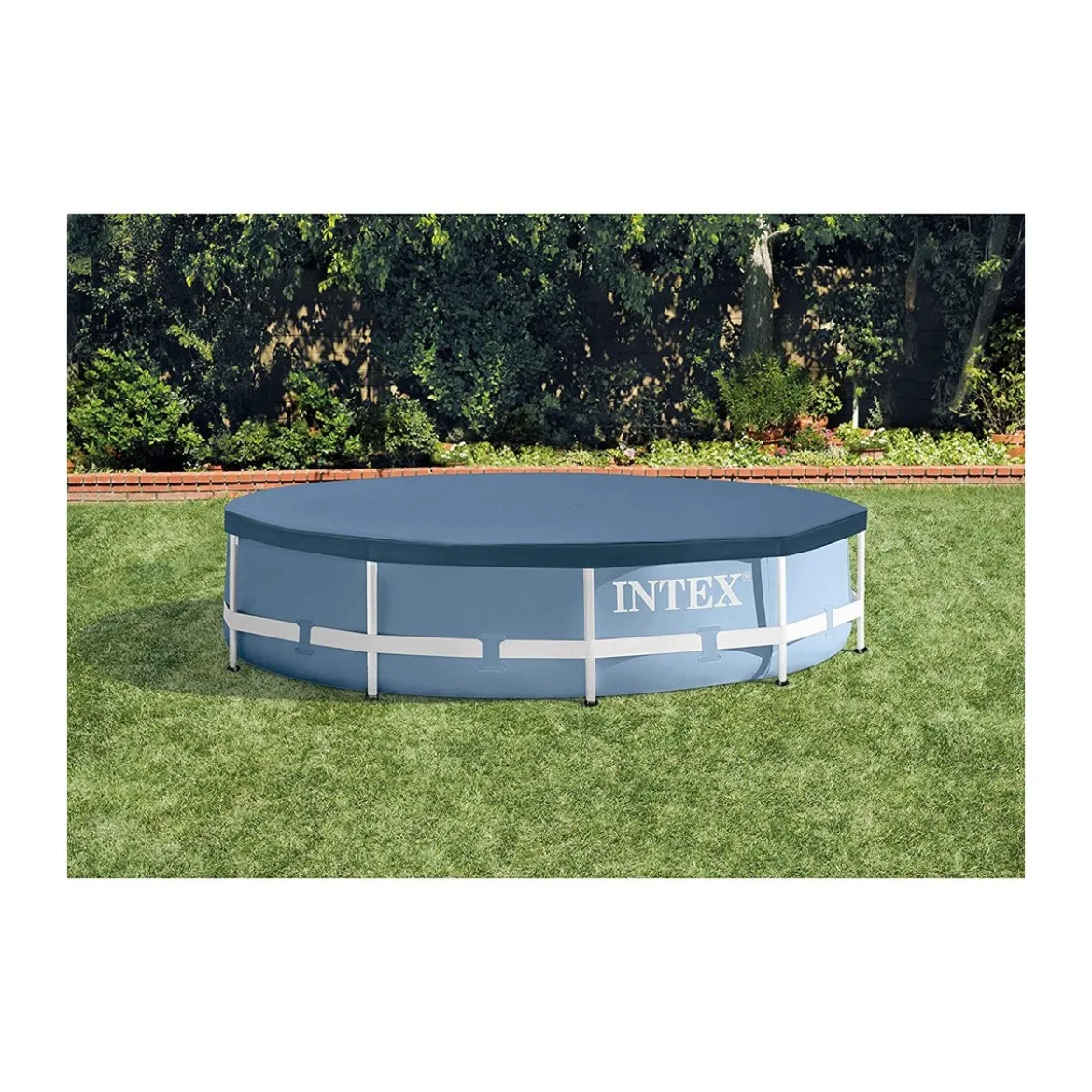 Telo Copri Piscina Frame 366 cm Rotonda Protezione Intex Copertura da Esterno