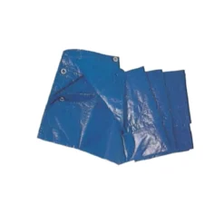 Telo Occhiellato Blu Polietilene 85g 6x10 metri Impermeabile