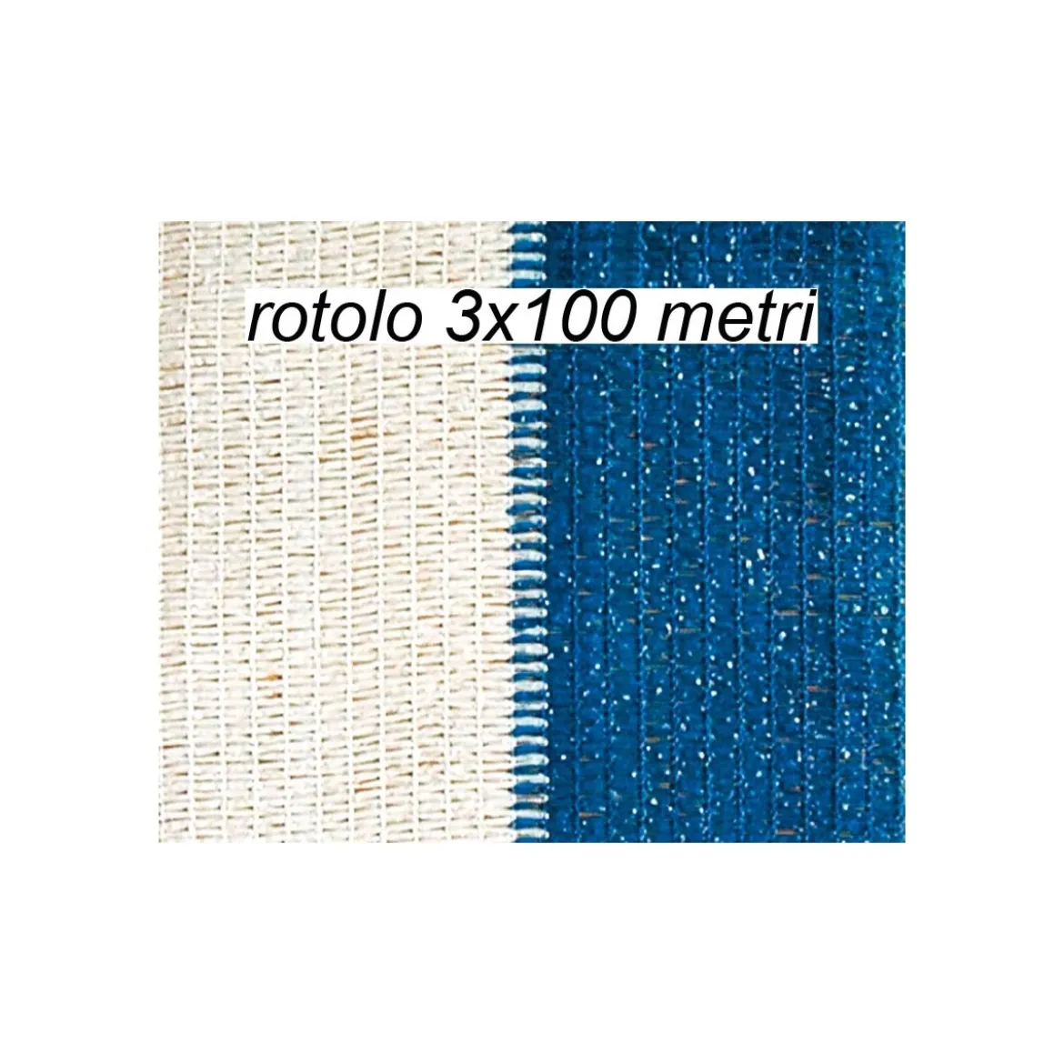 Telo Ombreggiante 3x100 Metri Azzurro per Recinzione Copertura Rete Oscurante