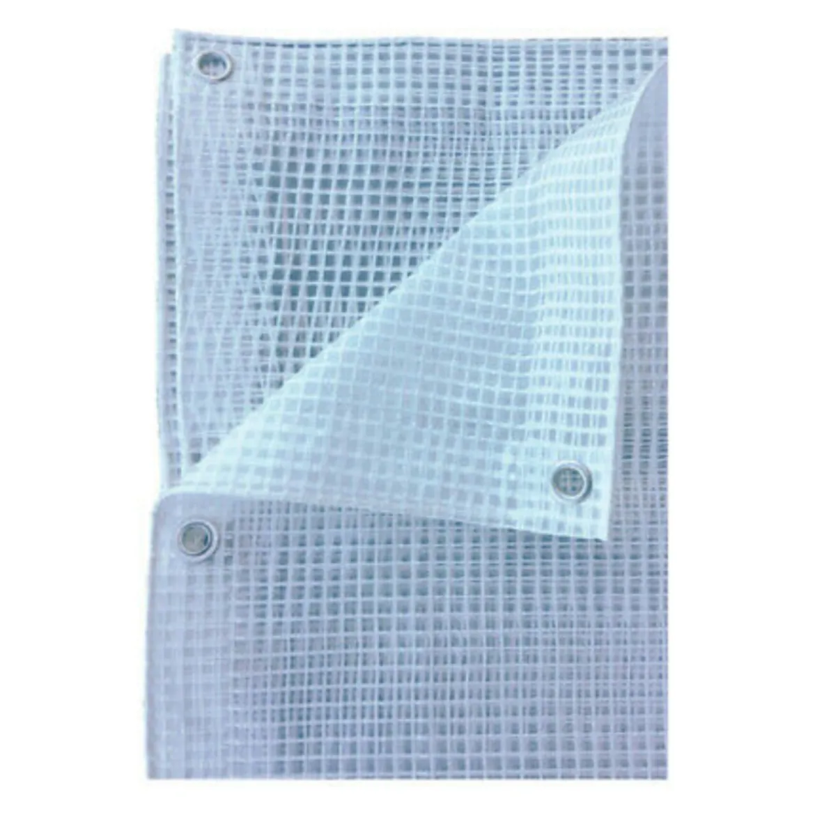 Telo Telone Occhiellato 350x300 cm Copertura Multiuso Bianco