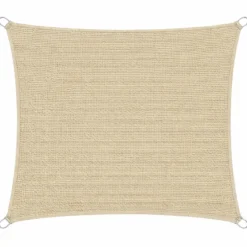 Telo Vela Ombreggiante 360x360 cm Beige Quadrato da Esterno