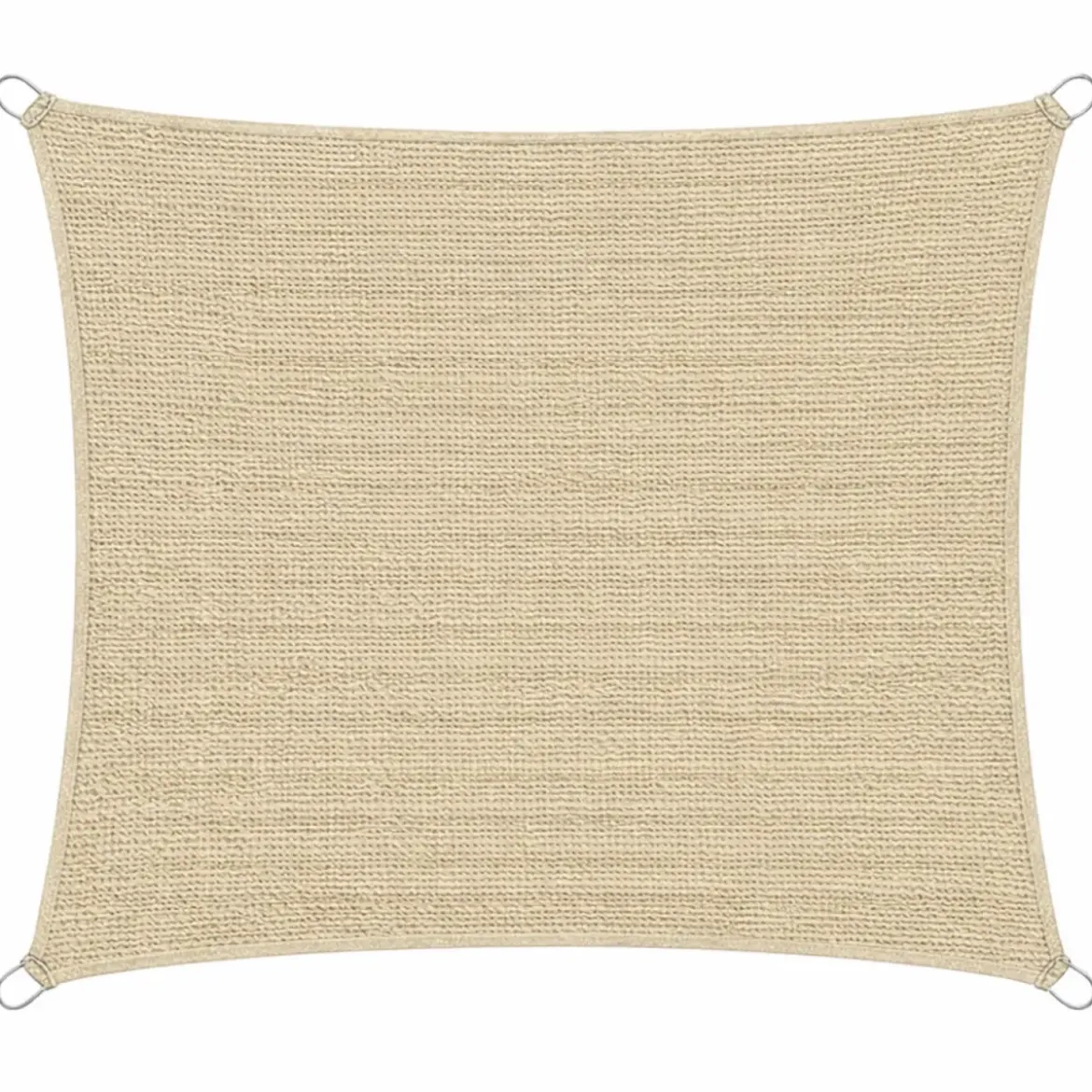 Telo Vela Ombreggiante 360x360 cm Beige Quadrato da Esterno