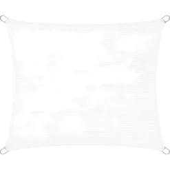 Telo Vela Ombreggiante 360x360 cm Bianco Quadrato da Esterno