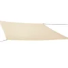 Tenda a Vela Quadrata 3x3 m Beige Ombreggiante per Giardino e Terrazzo