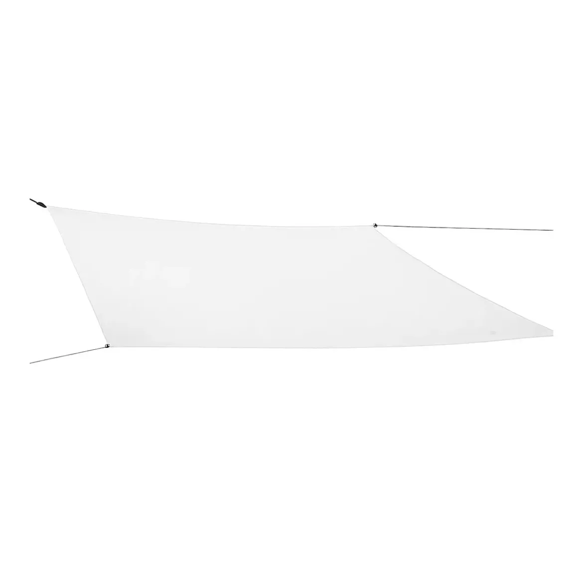 Tenda a Vela Quadrata 3x3 m Bianco Ombreggiante per Giardino e Terrazzo