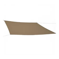 Tenda a Vela Quadrata 3x3 m Tortora Ombreggiante per Giardino e Terrazzo