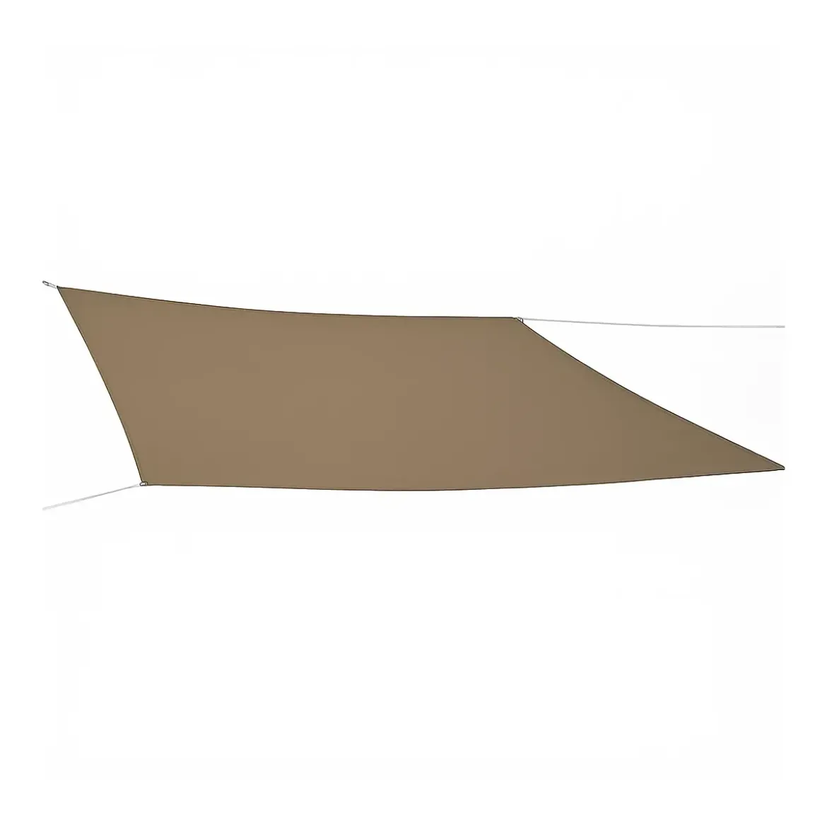 Tenda a Vela Quadrata 3x3 m Tortora Ombreggiante per Giardino e Terrazzo