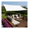Tenda a Vela Rettangolare 4x5 m Bianco Impermeabile da Esterno