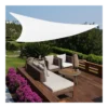 Tenda a Vela Triangolare 3x3 m Bianco per Ombreggiare Giardino e Terrazzo