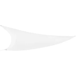 Tenda a Vela Triangolare 3x3 m Bianco per Ombreggiare Giardino e Terrazzo