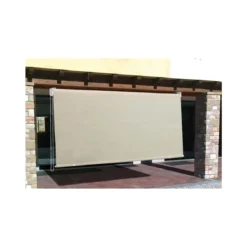 Tenda da Sole a Caduta Beige 150x250 H Attacco Soffitto Balcone Rullo Alluminio